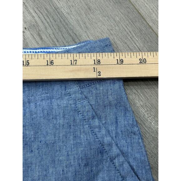 NWT Vineyard Vines Womens Blue Ocean Bow Front Cropped Catamaran Pants Size 16 - Picture 7 of 9